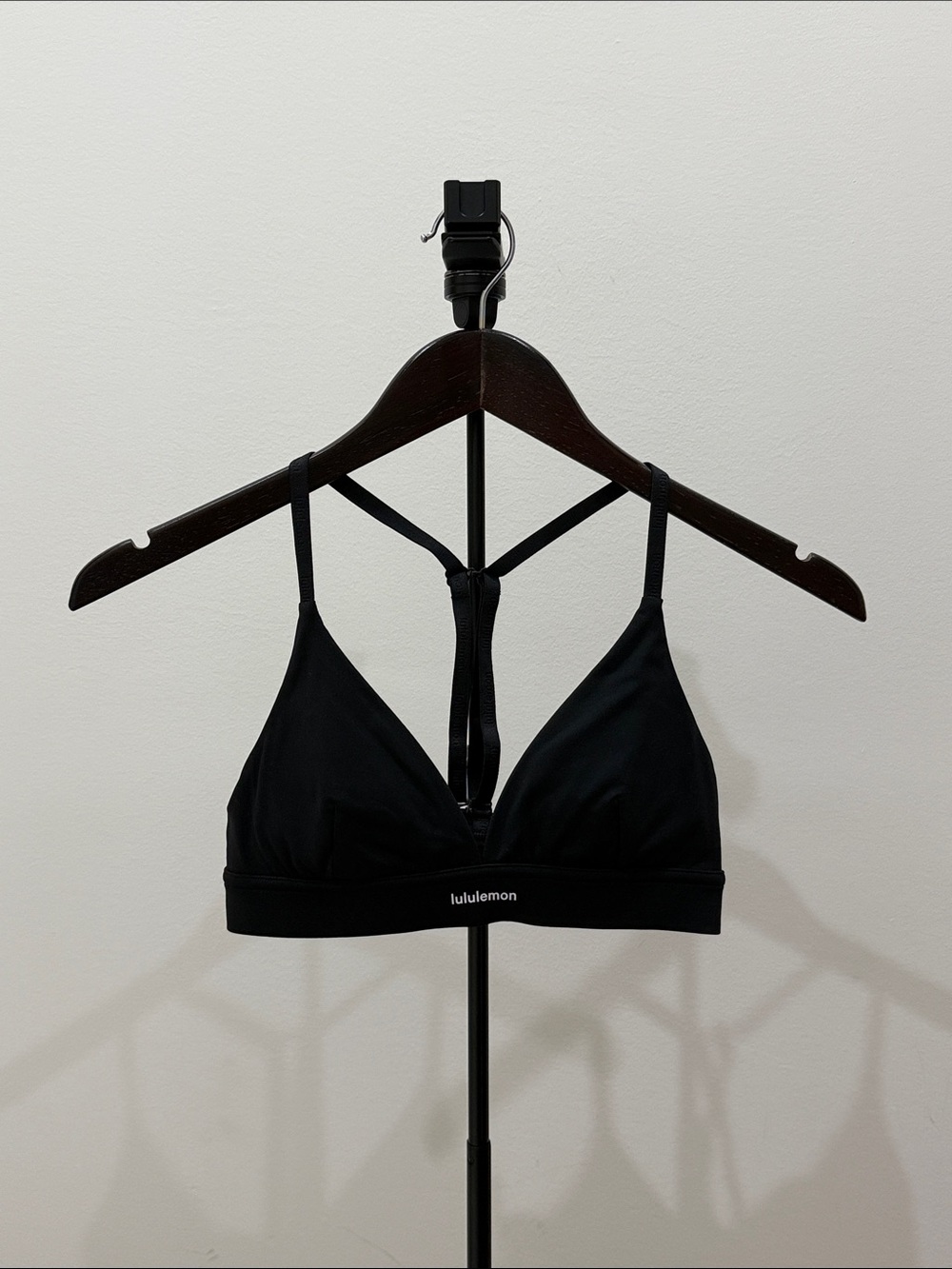 lululemon athletica Black Triangle Strappy Sports Bra size 4